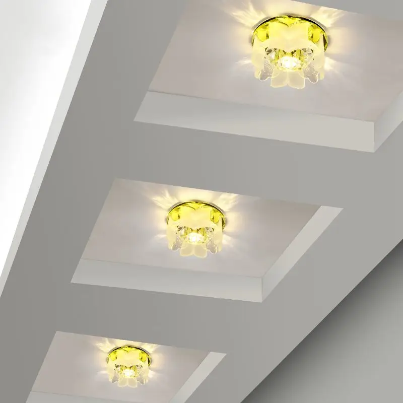 Šiuolaikinių LED Kambarį Koridoriaus, Prieškambario Lubų apšvietimo Viešbučio Fojė Apšvietimas Stiklo Balkono flush, sumontuotų Lubų Lempa
