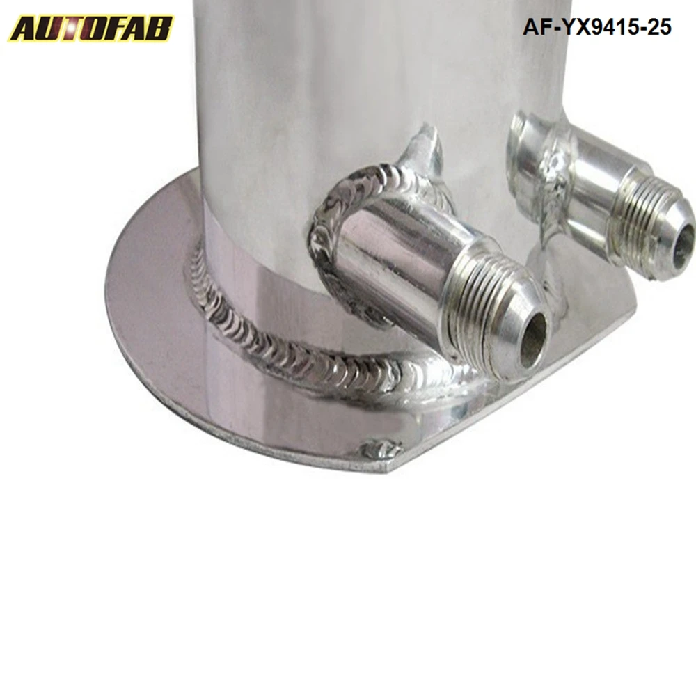 2.5 Litro Lydinio, Poliruoti Aliuminio Swirl Pot AN8 Į AN10 Iš Dome Kuro Viršįtampių Bakas AF-YX9415-25