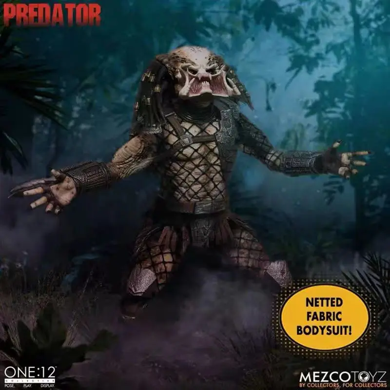 Sandėlyje 100% Originalus Mezco VIENA:12 Kolektyvinio Predator Deluxe Edition Anime Veiksmų Surinkimo Duomenys Modelis Žaislai Vaikams Dovanų