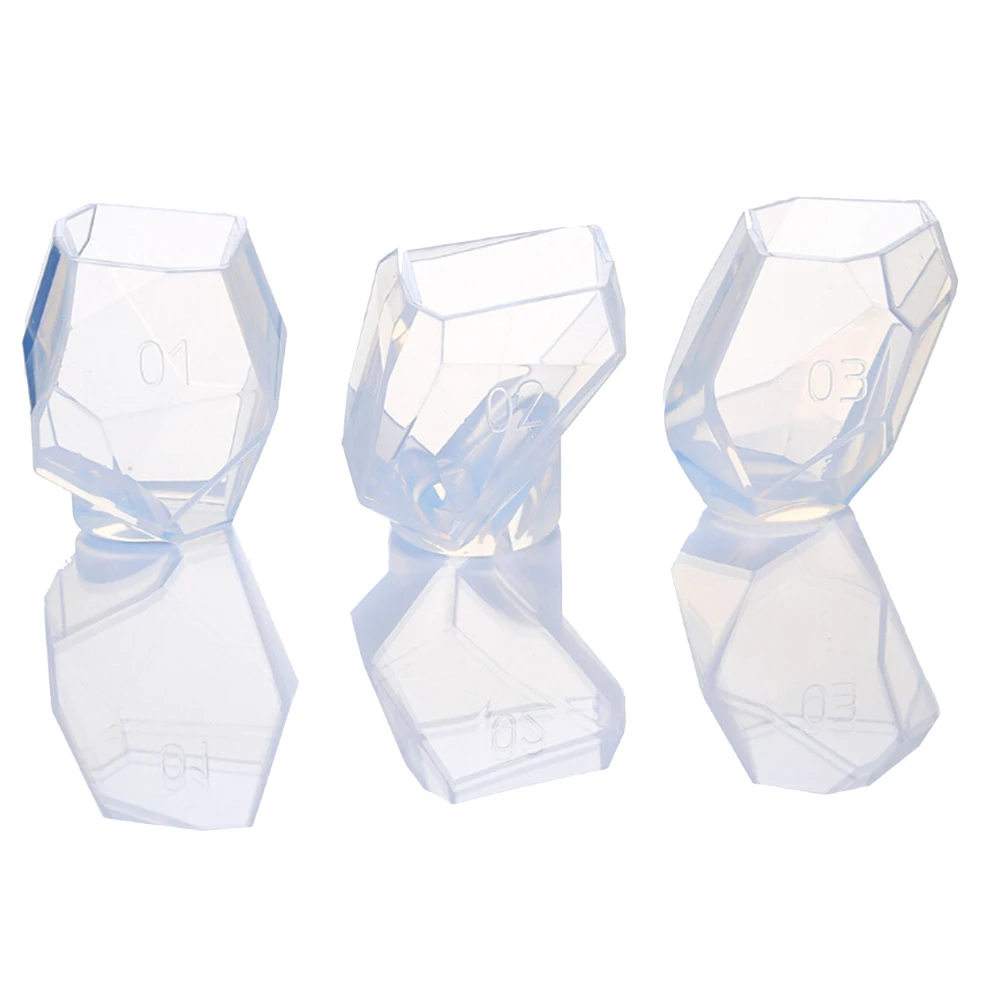Naujas 3D Cube Muilo Formų Kristalų Netaisyklingos Geometrinės Papuošalai Pelėsių 