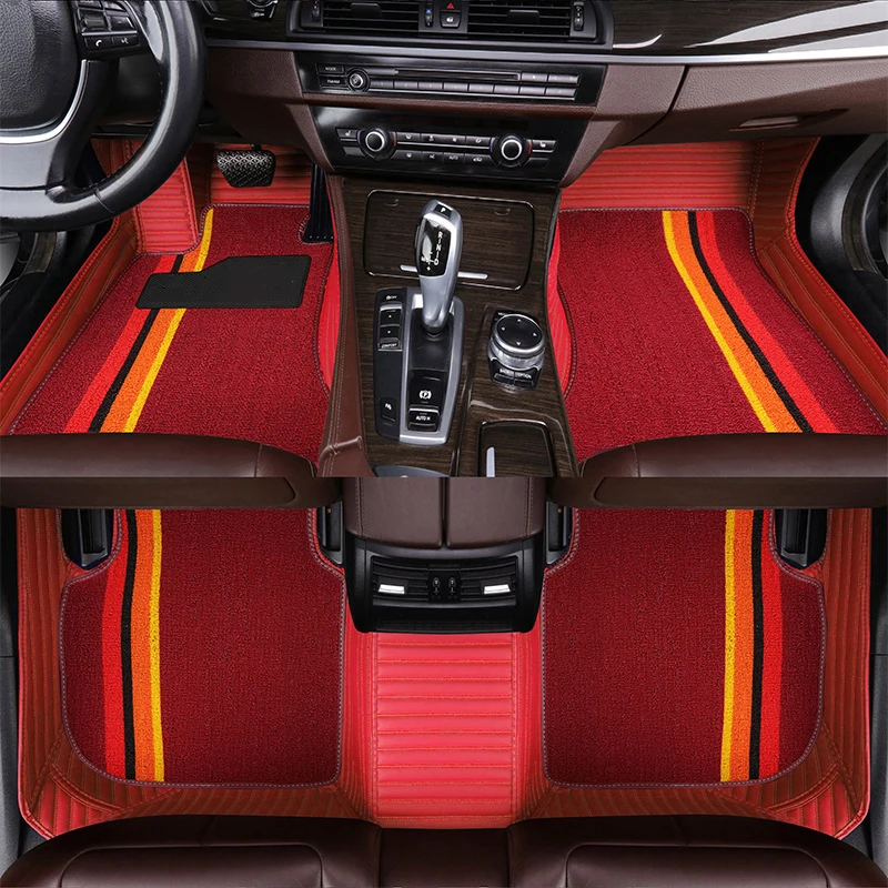 Aukštos kokybės odos automobilio grindų kilimėliai RENAULT MEGANE KADJAR Clio Grandtour Duster Grand Scenic Laguna Automobilių reikmenys kilimas