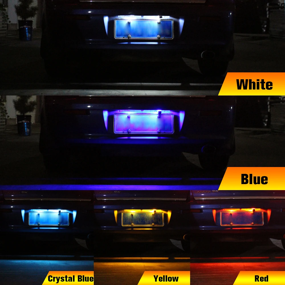 2vnt LED Licenciją Plokštelės Lemputės Skaičius Lempa Acura Integra 1994-2001 1995 1996 1997 1998 1999 2000 Priedai