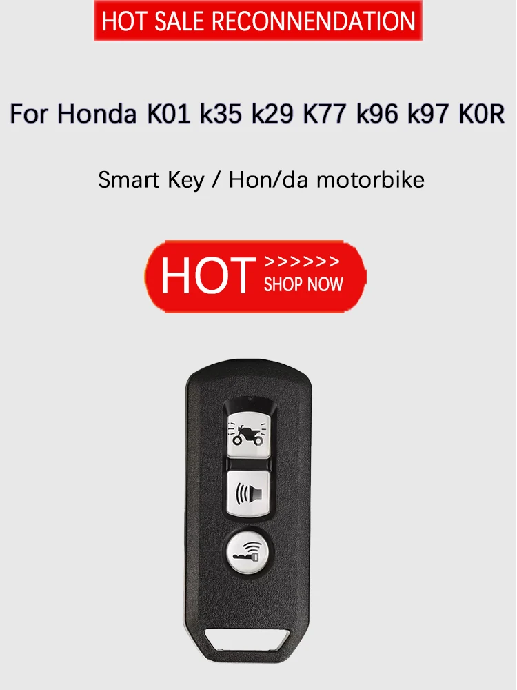CN105 Antrinėje rinkoje 3 Mygtuką Motociklo Smart Klavišą K01 k35 k29 K77 k96 k97 K0R Keyless Honda Motociklų Nuotolinio