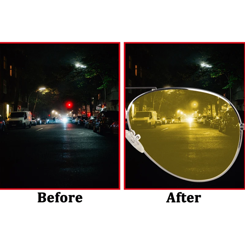 Naktinio matymo Vairavimo akiniai Poliarizuoti Akiniai nuo saulės vyrams žvejybos reikmenys Photochromic UV400 akiniai nuo saulės blut šviesos blokavimas naudoti