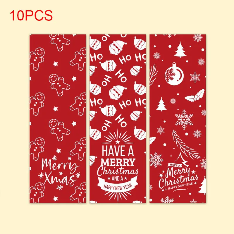 10 Vnt Linksmų Kalėdų Lipdukai 3 Stilius Gyvūnų Sniego Medžiai, Dekoratyviniai Lipdukai Vyniojimo Dovanų Dėžutės Etiketės Kalėdų Žymos