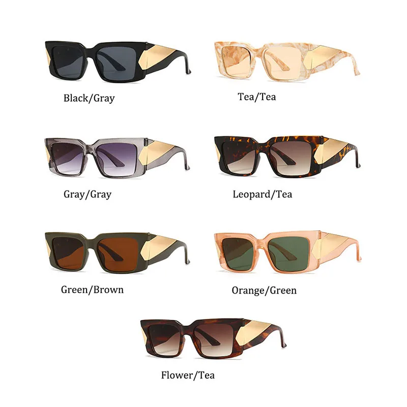 Didelis Rėmas Aikštė Akiniai nuo saulės 2022 Tendencijos Mados Prekės ženklo Negabaritinių Juoda Vintage Lady saulės akinius Dizaineris Retro Atspalviai Oculos UV400