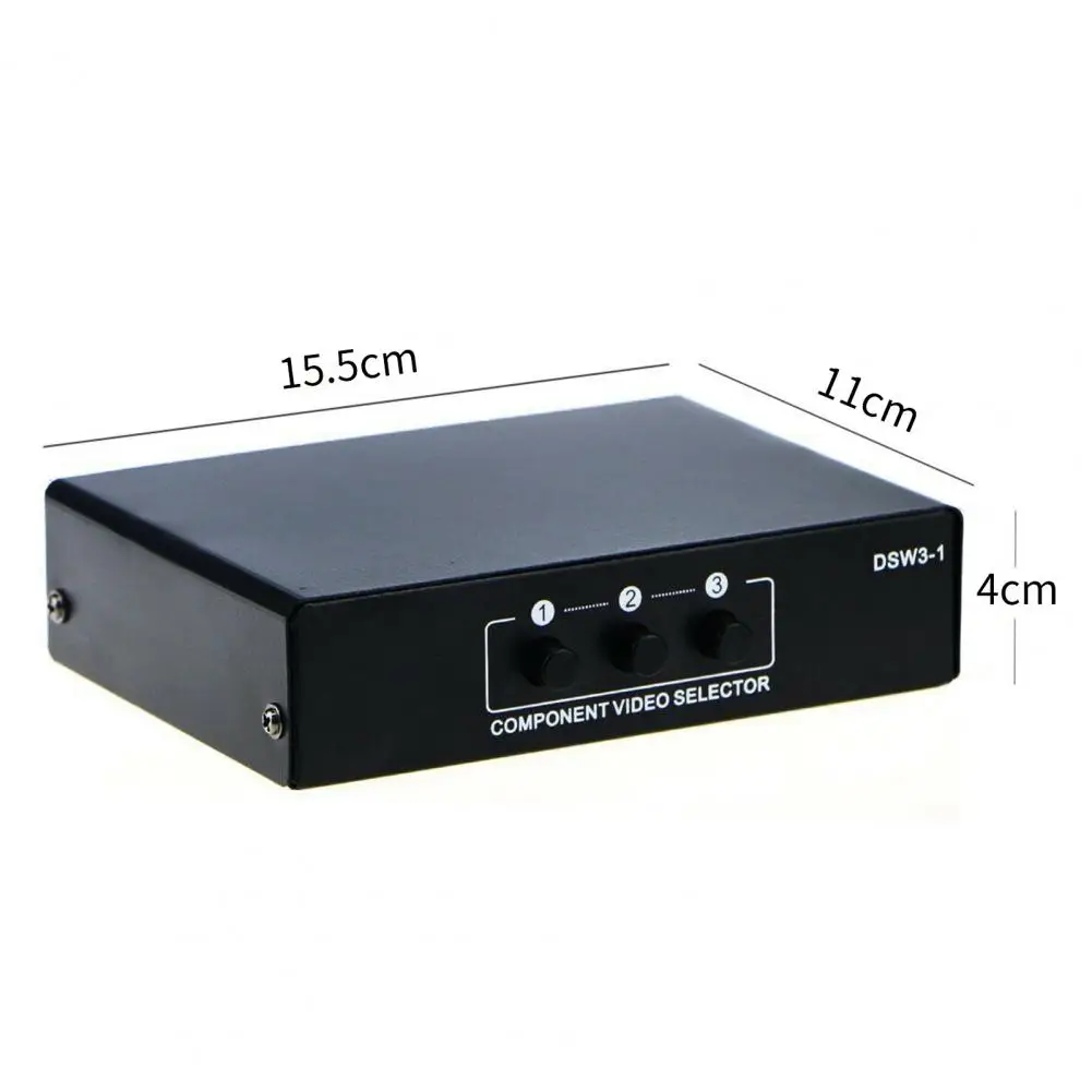 Video Splitter Switcher Greitai Perdavimo Signalo Konvertavimo Plug Žaisti 5 RCA 3-way Ypbpr Kabelis RGB Component Video Switcher