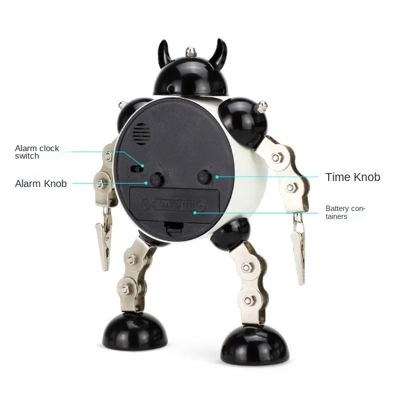 Studentų Dovana Robotas Miegamasis Kūrybos Žadintuvą Išjungti Studentų Vaikai Laikrodis Berniukas Asmenybės Metalo Mados