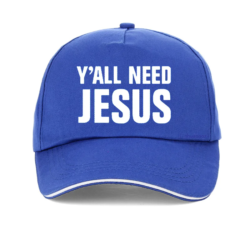 Y ' all Reikia Jėzaus Laiškas Išspausdintas Beisbolo kepuraitę mados Vyrai Moterys Sunkvežimio vairuotojas Hat Casquette Snapback Gorras Boinas Skrybėlės