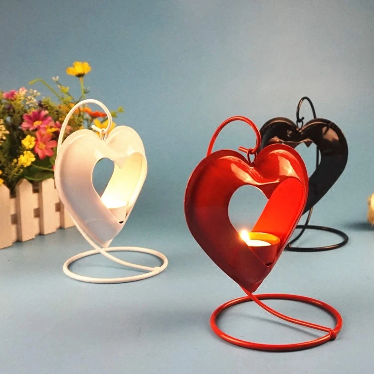 Romantiška Kaustytomis Geležies Žvakidė Patalpų Įrengimui Skirti Dirbiniai Meilės Žvakę Žvakių Laikikliai Vakarienė Dekoracijos, Vestuvių Centerpieces