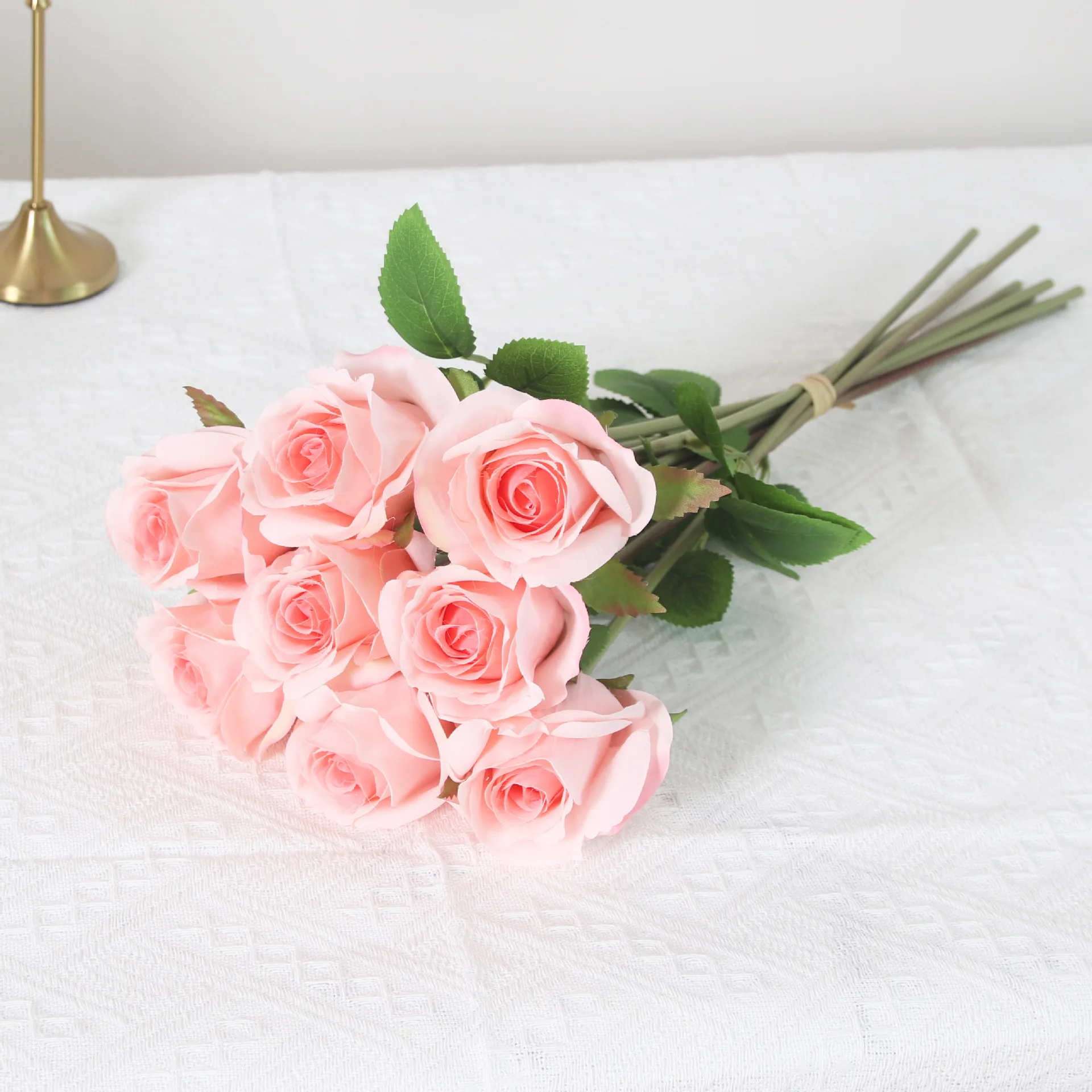 Dirbtinių Rožių Puokštės Modeliavimas Šilko Gėlės Vestuvių Puokštė Valentino Dienos Dovana, Namų Kambarį Gėlių kompozicijų Dekoras