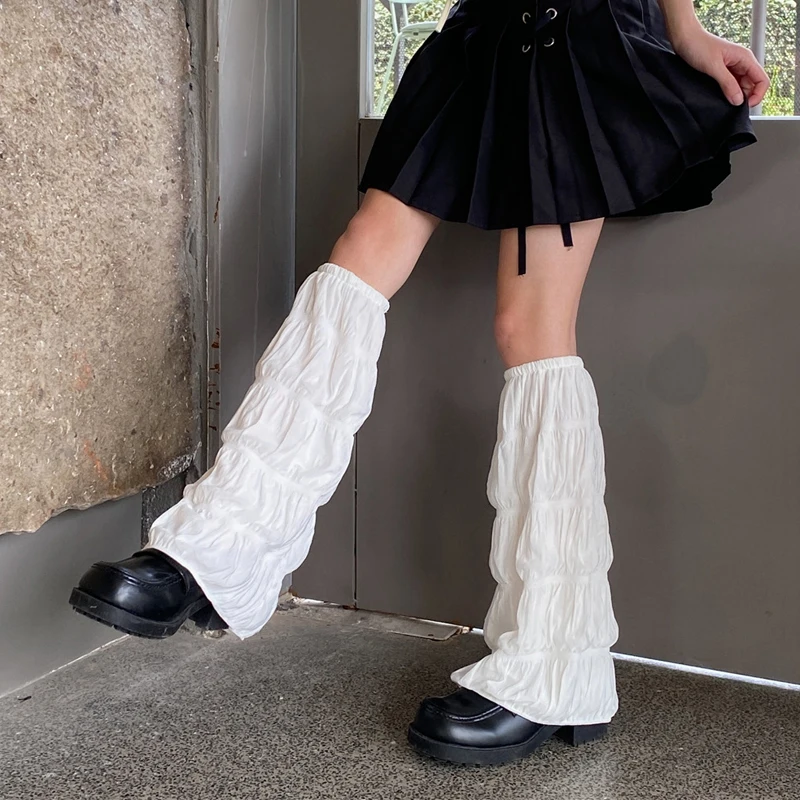 Kojų Šildytuvus Moterų Kojinės Vasaros Plonas Virš Kelio Kojinių Prarasti Koja Viršelio Merginos Gothic Lolita Blauzdos Kojinės