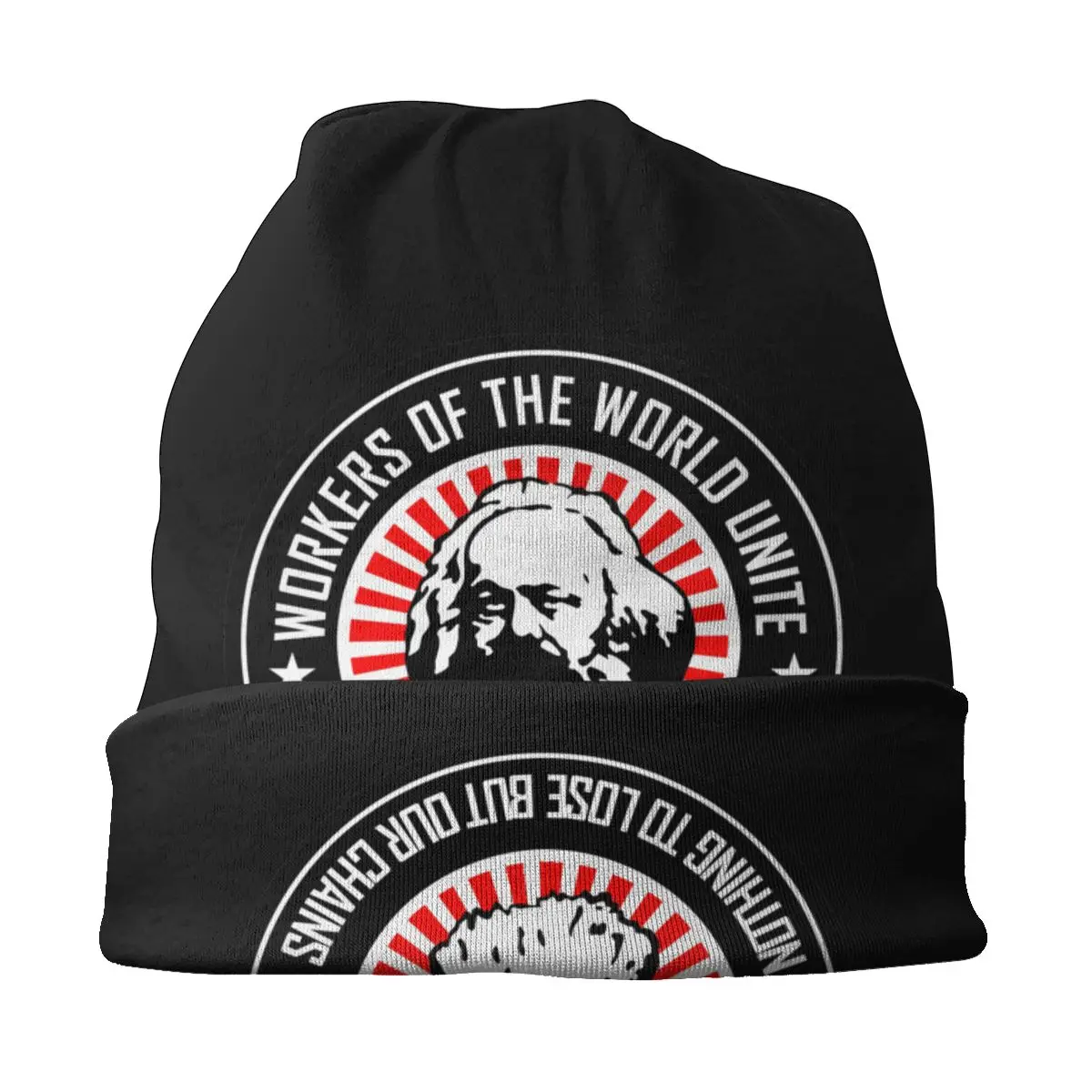 Karlas Marksas Darbuotojų Suvienyti variklio Dangčio Skrybėlę, Mezgimo Skrybėlės Hip-Hop Street Skullies Beanies Skrybėlės Socializmo Suaugusiųjų Pavasario Šiltas Dvejopo naudojimo Kepurės