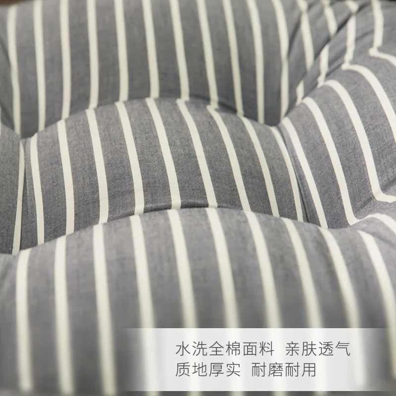 Medvilnės audinio Futonas sutirštės ir išsiplėtusios tatamio apvalios pagalvėlės biuro kėdė