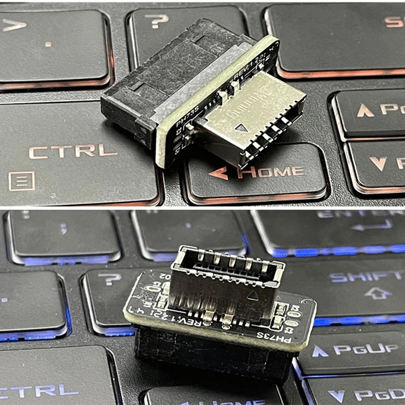 Tipas-E moterį, USB 3.0-19 PIN Male Adapter Vidaus Vertikalaus Kolektoriaus Skirstytuvo Tipą, C Plokštė USB Priekinio Skydelio Adapteris