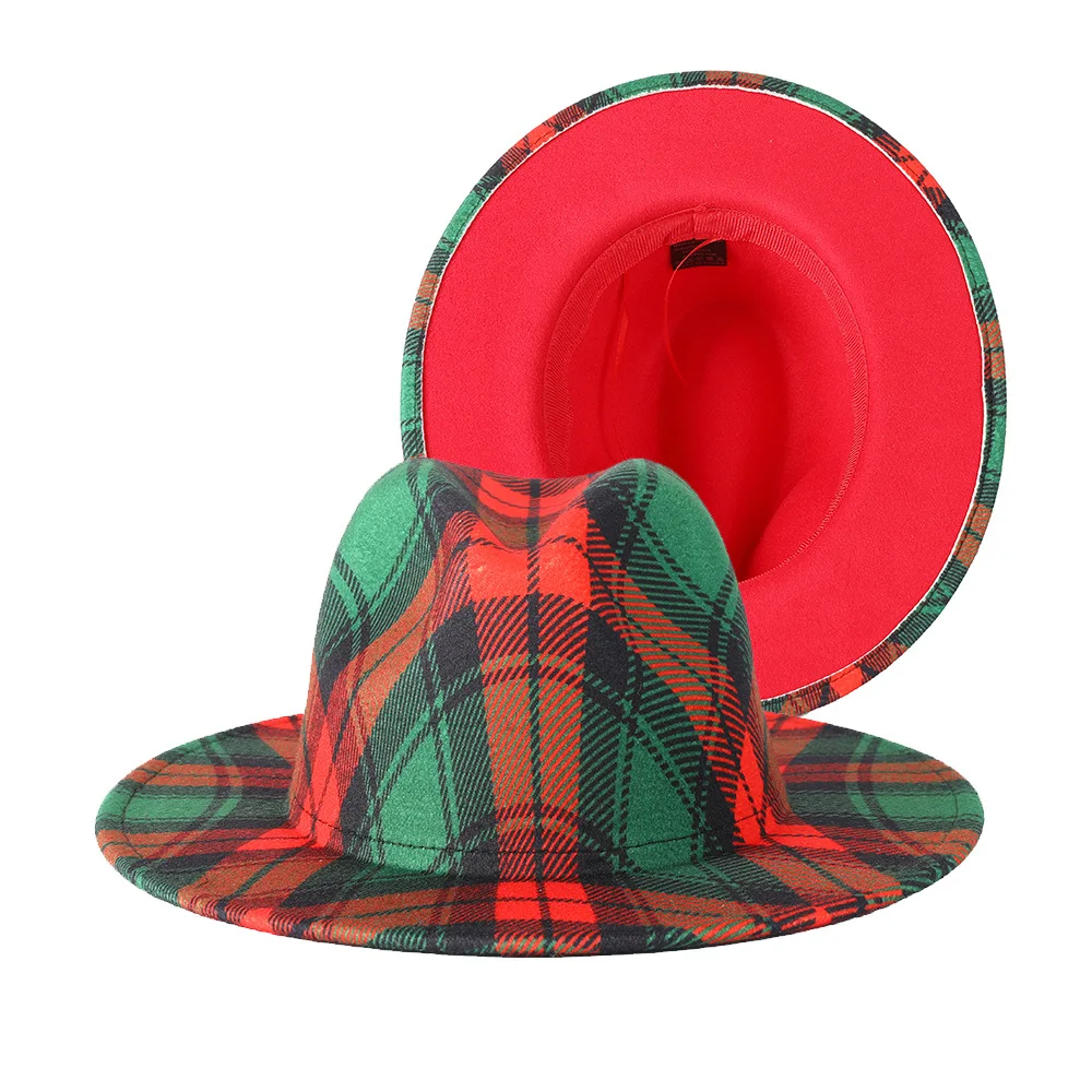 Naujas Dizaineris Tinklelis Spausdinimo Fedora Skrybėlės, Plačios Kraštų Raudona Apačioje Fedora Skrybėlės Moterims Atsitiktinis Bažnyčios Vestuves Lauko Džiazo Kepurės