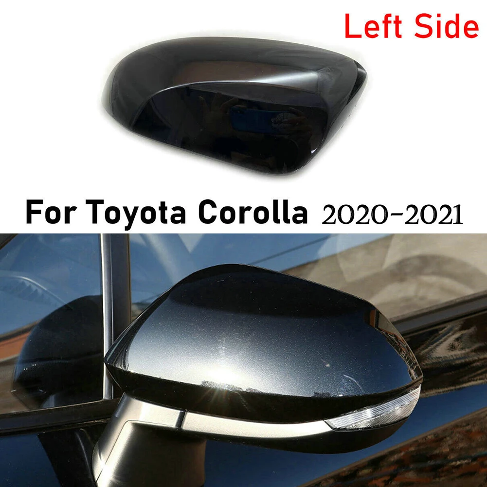 1X Kairė/dešinė Veidrodžio Dangtelis Toyota Corolla 2020 2021 Juoda, Automobilio galinio vaizdo Veidrodis Bžūp Apima Dekoro Plastiko Juoda Išorė Tirm Dalis