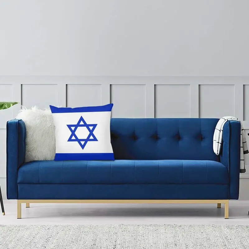 Šiaurės Izraelio Tėvynės Pagalvėlė Padengti 40x40 Namų Dekoro Pagalvėlė Sofa Izraelio Pasididžiavimas Emblema Žvaigždžių Mesti Pagalvės užvalkalą už Sofos