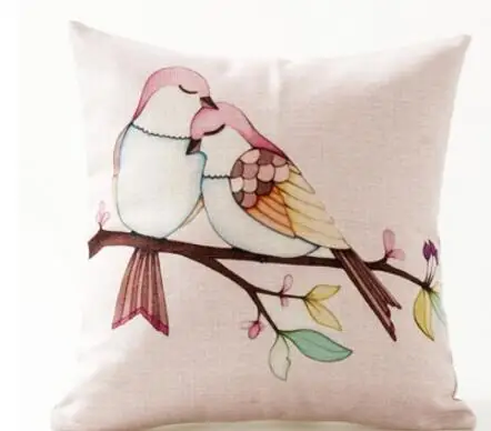 paukščiai/zebra/žiedų pagalvėlė padengti sofa juosmens užvalkalas mesti pagalvių užvalkalus už nugaros pagalvėlės namų dekoro