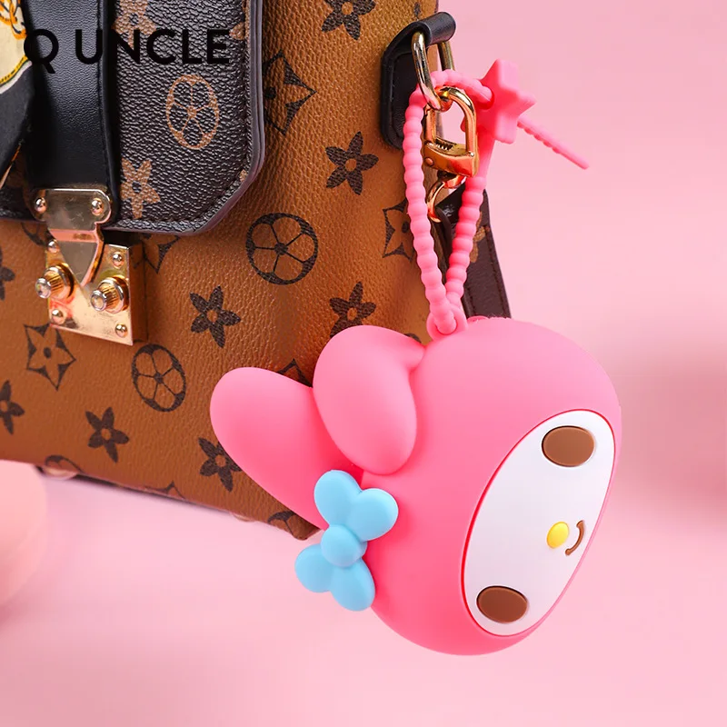 Sanrio Mymelody Vaikų Animacinių filmų Mini Silikoninis Maišelis Cinnamoroll Kawaii Nulis, Piniginės Japonijos Nauja laisvų Rankų įranga Maišelį Klavišą Saugojimo Krepšys