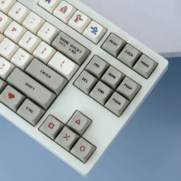 138 Klavišus Retro Kompiuterio Gameboy Keycaps Už MX Jungiklis Mechaninė Klaviatūra XDA Profilis Keycap Dažų Sublimacijos PBT Klavišą Kepurės custom