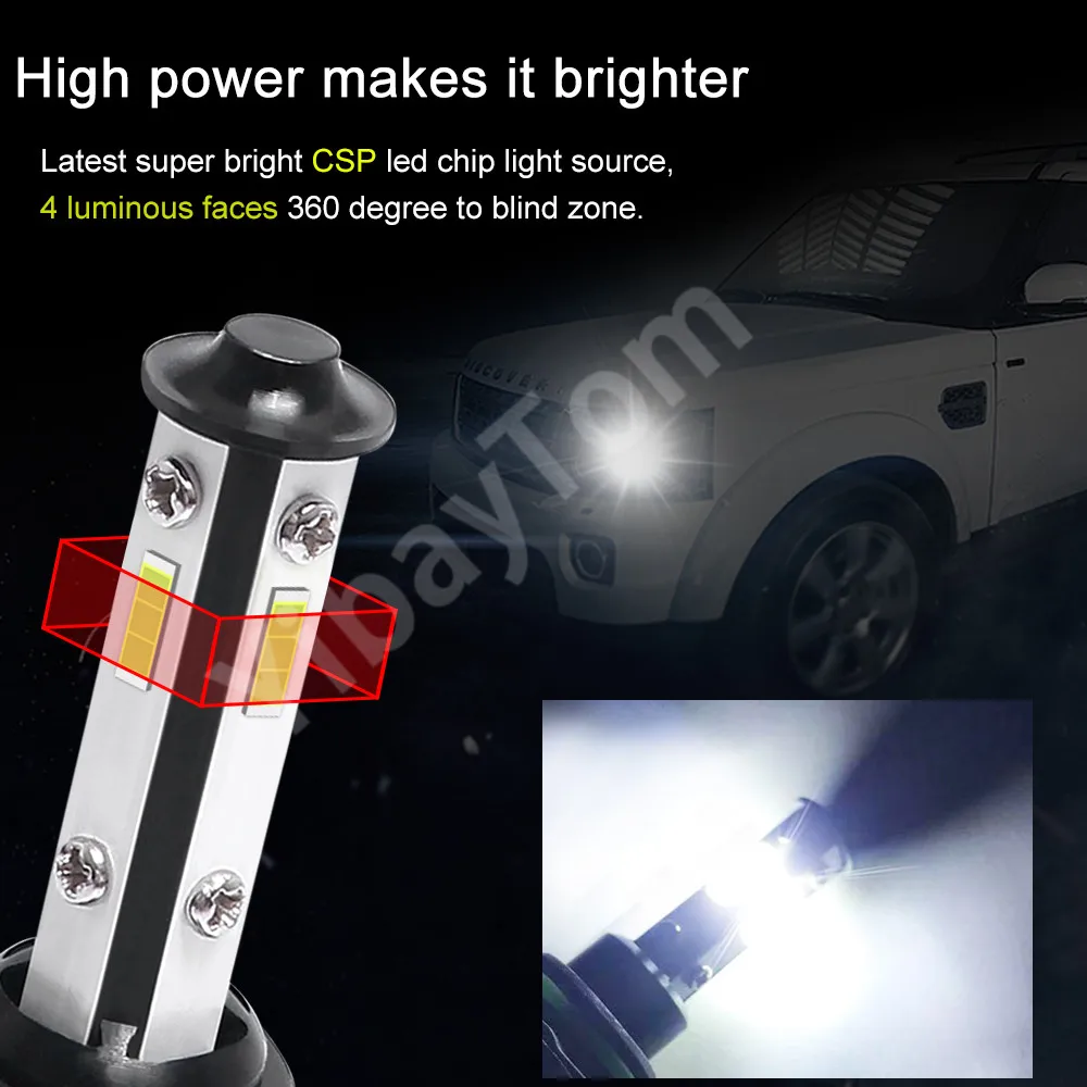2vnt Super Šviesus 120W 9006 HB4 LED Žibintų Lemputės, Automobilių Žibintai 20000LM 6000K 12V Balta Hi/Lo Šviesos DRL Priešrūkinis Žibintas Pakeitimo