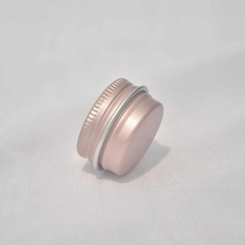 30pcs/daug aliuminio jar 5g metalo grietinėlės indelį, rožinė aukso aliuminio skarda, metalinių Srieginių kosmetikos konteinerių ZKH81