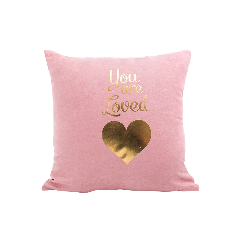 sweet pink suede pagalvėlių apvalkalus 45*45cm nr. vidinės karšto štampavimo kawaii ananasų apdailos skalbti pagalvės, dangteliai sėdynės X36