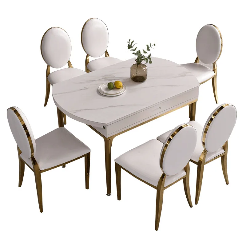 nerūdijančio plieno užsakymą šiferio priėmimo valgomasis stalas ir kėdės, modernaus minimalistinio namo valgomasis kūrybos stačiakampio stalo