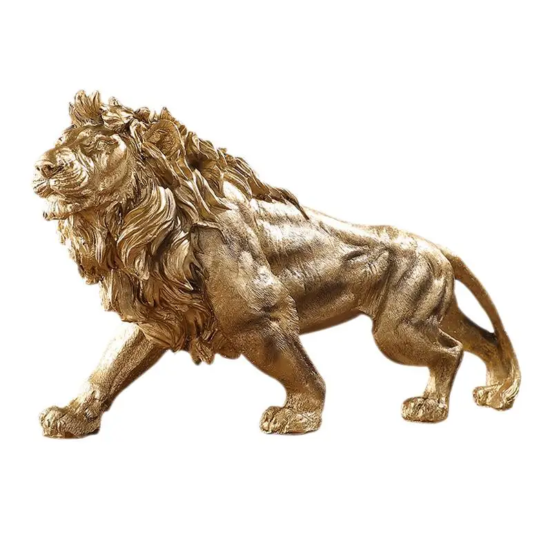 Europos Stiliaus Liūto Statula Liūtas Figūrėlės Meno Amatų Kolekcines, Gyvūnų Skulptūrų Valgomasis Darbalaukio Lentynoje Namų Dekoro