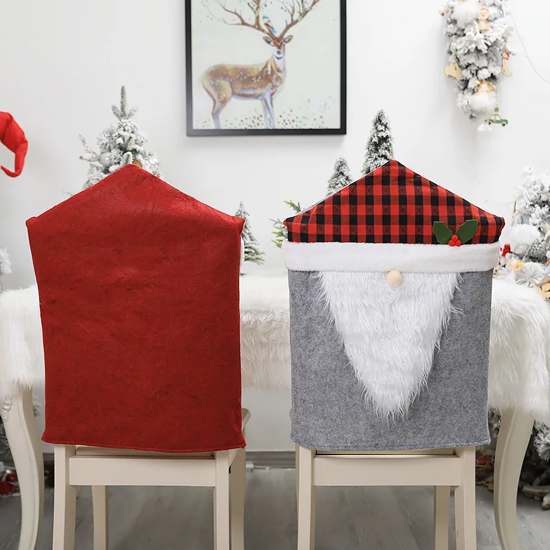 2022 Kalėdų Papuošalai Kalėdų Senelis Kėdė Padengti Kalėdos Kėdė Atveju naujieji Metai Padengti Kėdės Valgomojo Kėdė Raštas Kėdė Slipcover