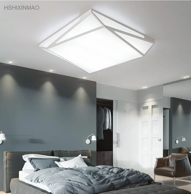 Naujas aikštėje paprasta šiuolaikiška atmosfera LED lubų šviestuvas kambarį miegamojo romantiškas studijų kūrybos geometrijos Lubų lights110-240V