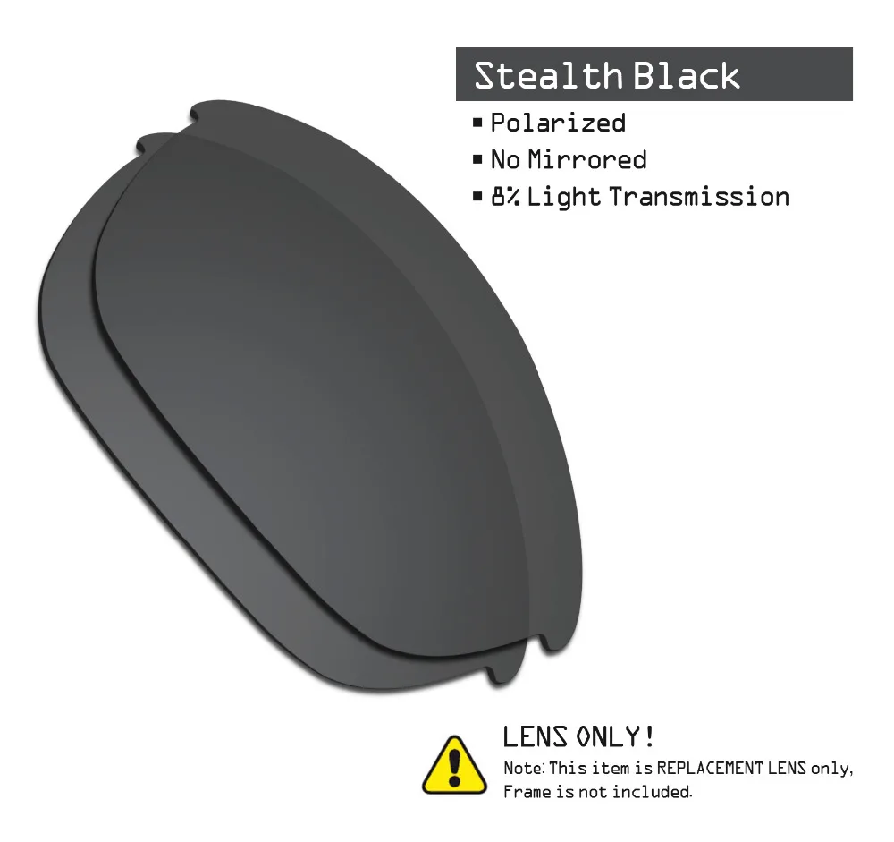SmartVLT 2 Poros, Poliarizuota Akiniai Pakeitimas Objektyvai už Oakley Pusė Striukė Stealth Black ir Silver Titano