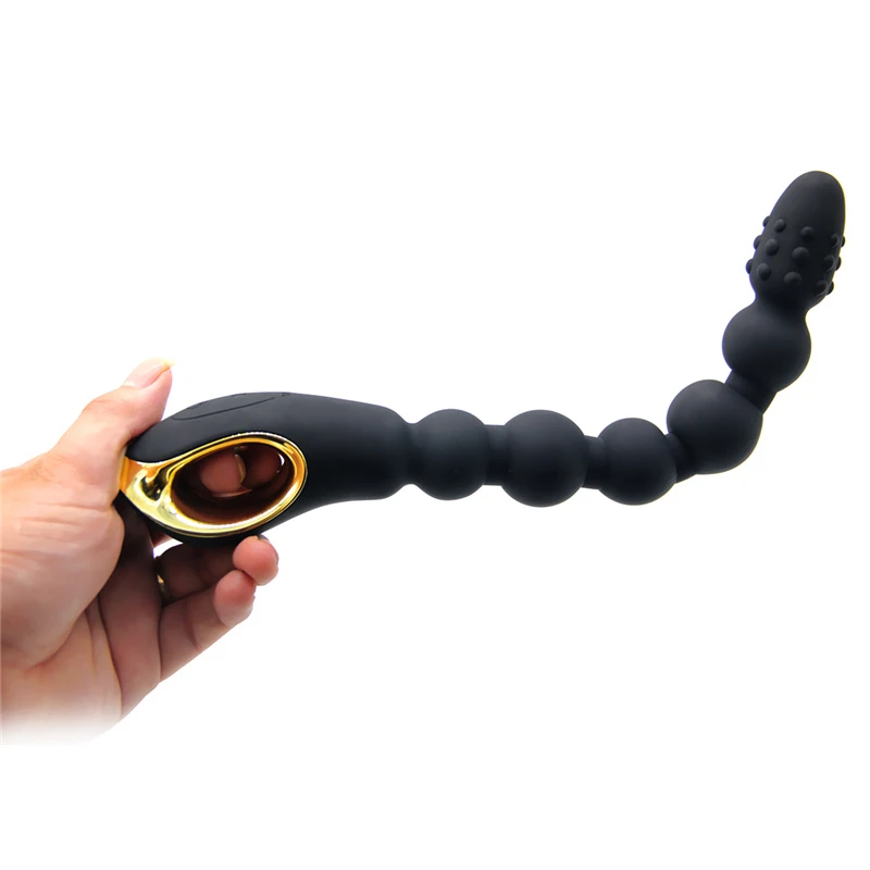 Analinis Granulės USB Įkrovimo Butt Plug Vibratorius, Sekso Žaislai Pradedantiesiems Analinio Kamuolius Butt Plug Vyrų Prostatos Massager