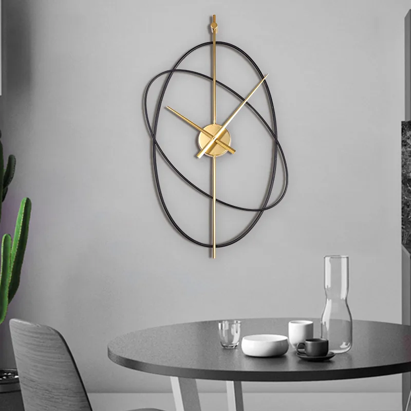 Metalo Didelis Sieninis Laikrodis Minimalistinės Kūrybos Šiaurės Dizaineris Neįprastas Sieninis Laikrodis Tylus, Stilingas Reloj De Sumalti Kambarį Dekoro