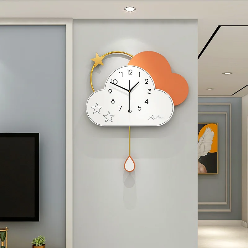 Kūrybos Stiliaus Sieninis Laikrodis Namų Dekoro Kambarį Nordic Dizainas, Skaitmeninis Sienos Žiūrėti Šiuolaikinės Paprastas Tylus Sūpynės Sieninis Laikrodis