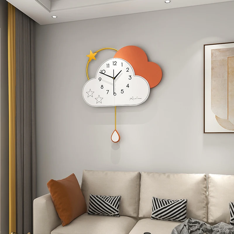 Kūrybos Stiliaus Sieninis Laikrodis Namų Dekoro Kambarį Nordic Dizainas, Skaitmeninis Sienos Žiūrėti Šiuolaikinės Paprastas Tylus Sūpynės Sieninis Laikrodis