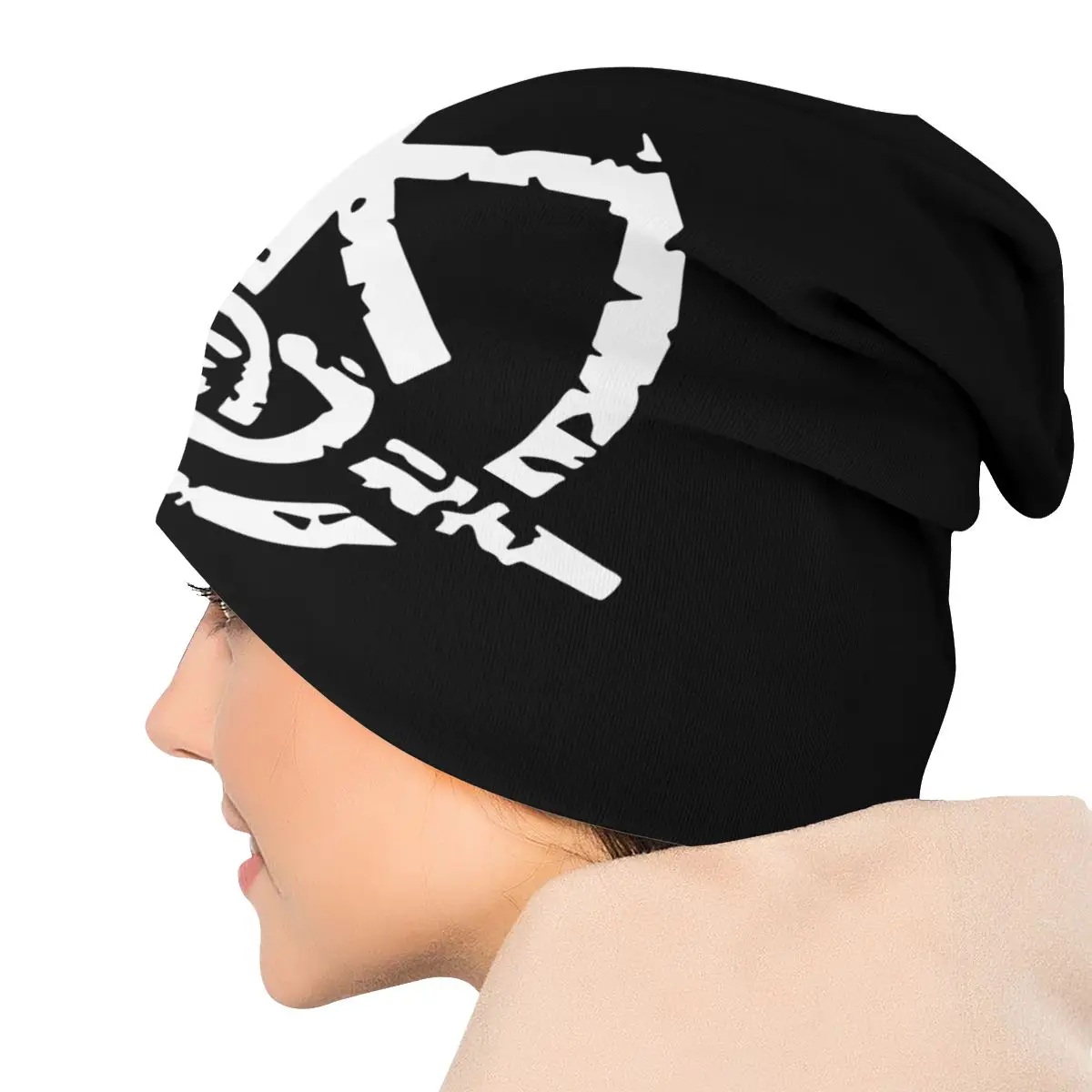 Kaamelott King Arthur Logotipu Kepurės Kietas Slidinėjimo Skullies Beanies Skrybėlės Vyrai Moterys Suaugusiųjų Pavasario Šiltas Daugiafunkcį Variklio Dangčio Megzta Kepurė
