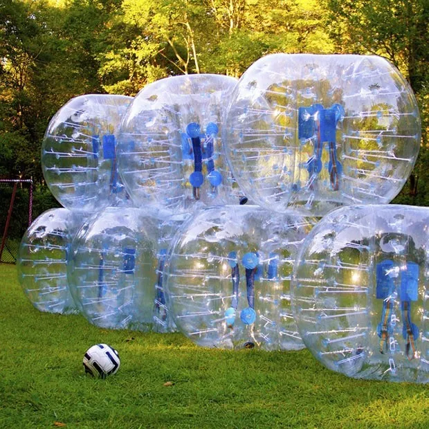 Kūno Zorb Kamuolius Bamperis Pripučiami Žmogaus Futbolo Bubble Ball Dia 1,5 m (4.92 ft) Mėlyna Spalva