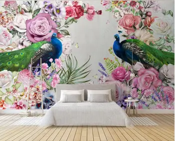 3d tapetai sienos Šiuolaikinio meno povas gėlės užsakymą freskos namų Dekoro foto tapetai aplinkosaugos ¾enklelis, miegamojo ant sienos
