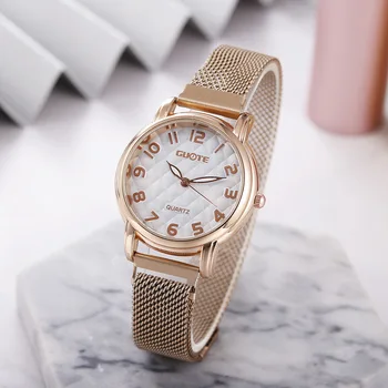Prekės Moterims Žiūrėti Prabangos Laikrodžiai Rose Gold 2022 Naujas Tinklelio Diržo Laikrodis Moterų Kvarciniai Laikrodžiai Relógio Feminino
