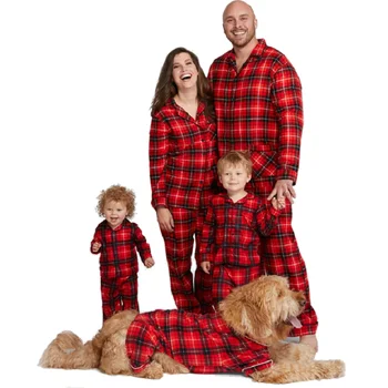Kalėdų Šeimos Atitikimo Pižama Nustatyti, Motina, Tėvas, Vaikai derinti Drabužius Šeimos Išvaizdą, Aprangą Baby Girl Rompers Sleepwear OLOME