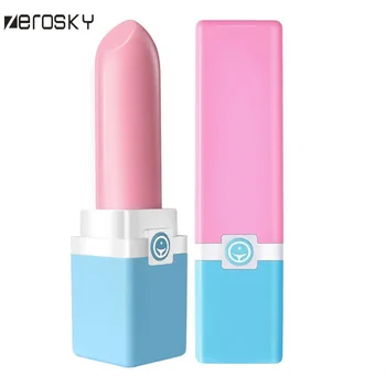 Zerosky Mini Lūpų Vibratorius 10 Greičio Kulka Vibruojantys Spenelių Masažas Magic Wand Klitorio Stimuliatorius Sekso Žaislai Moterims