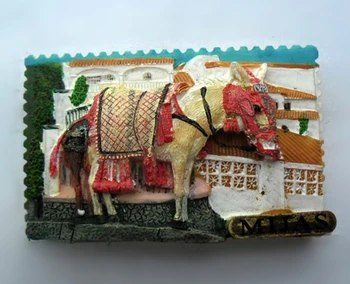 Karšto Pardavimo 2016 Naujas Rankomis Dažyti Ispanijoje, Mijas Donkey Šaldytuvas Magnetas Išskirtinį Turizmo Suvenyrai, Šaldytuvas Magnetiniai Lipdukai