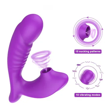 Čiulpti klitorio vibratorius 10 Greičių Vibracija Čiulpti G Spot Dildo Vibratorius Čiulpti Vibracijos Erotinis Sekso Žaislai Moterims