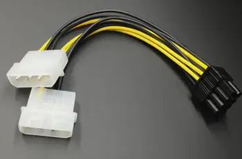Duomenų kabelį, 8P grafikos plokštę, maitinimo kabelis dual 4p į 8p grafikos plokštę, maitinimo kabelis grafikos plokštę, maitinimo kabelis 8P grafinės kortelės galios