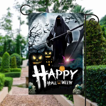 Juokinga Halloween dvipusis 3D Spausdintos Vėliavos Namai Vėliava ir sodas Vėliavos Helovinas Šalis Kabo Vėliavos Namo Apdaila