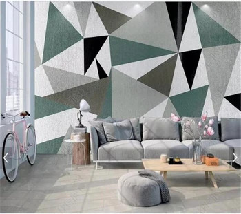 wellyu Užsakymą tapetai papel de parede Šiaurės stiliaus modernus minimalistinis geometrinis abstrakčios fono sienos dekoratyviniai dažai