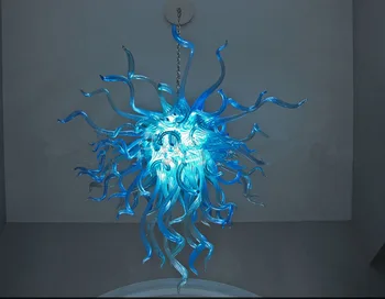 Girban Nauja Arrivel Crreative Mėlyna meninio Stiklo Šviestuvo Lempos su LED Žibintai 110-240V