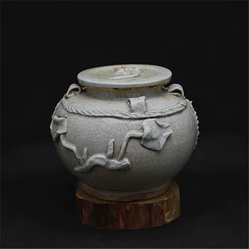 #5 Antikvarinis Senas Kinų HuTian Krosnies porceliano Jar,Raižyti puodą,Namų Puošybai surinkimo ir puošmena, Nemokamas pristatymas